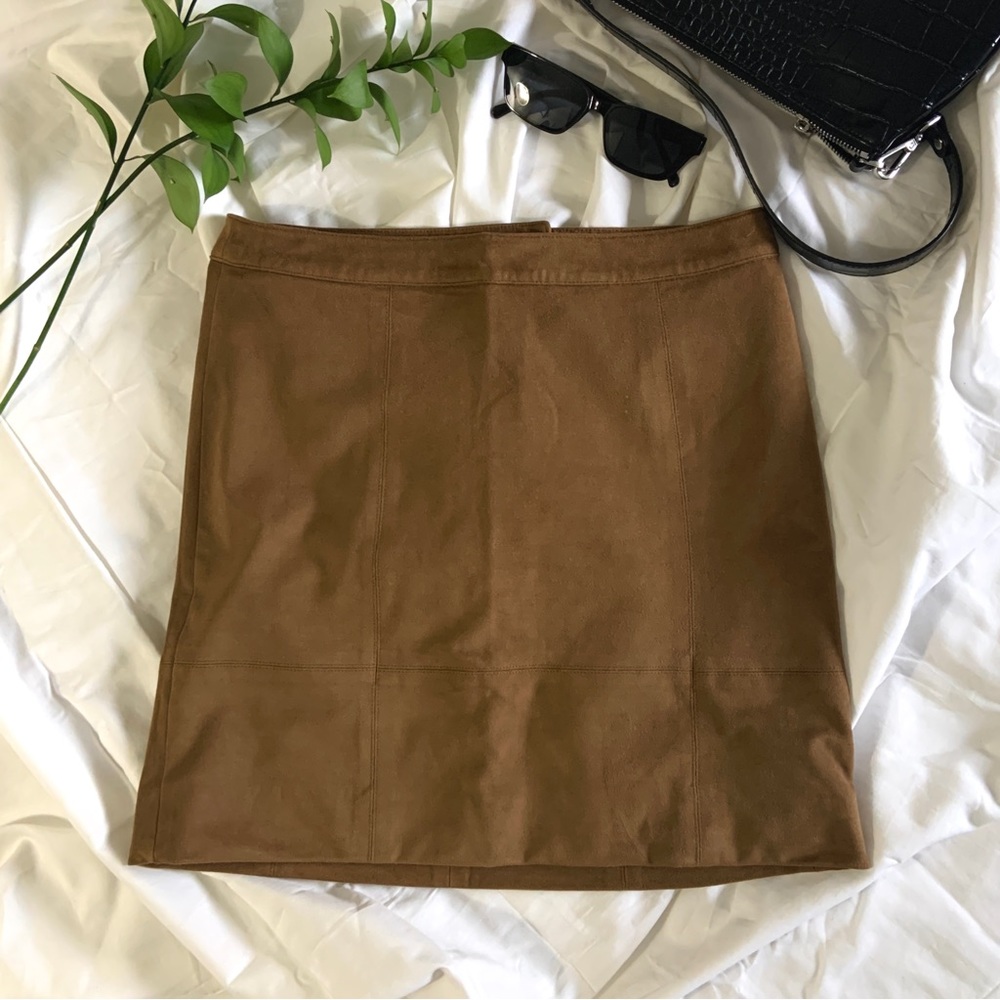 Velvet Brown Mini-Skirt